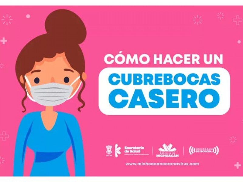 Secretaría de salud enseña a hacer cubrebocas caseros