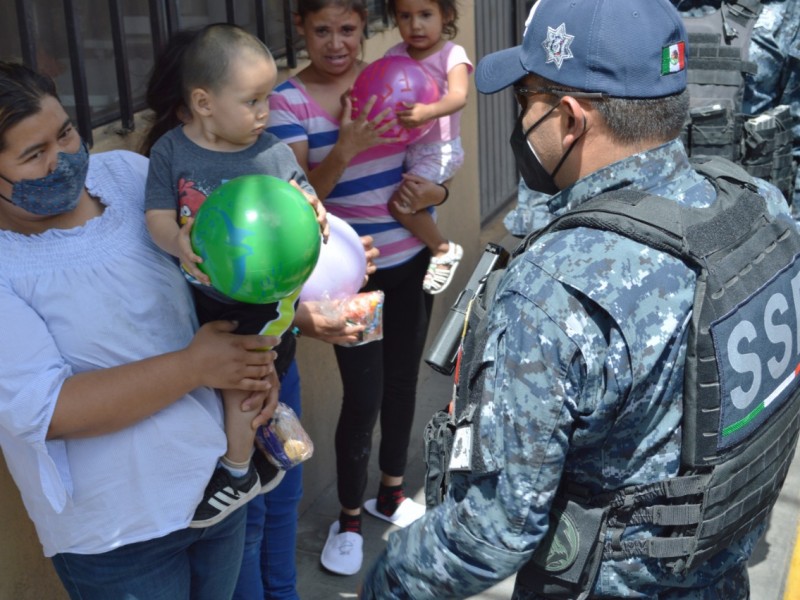 Secretaría de Seguridad repartió juguetes en 5 municipios