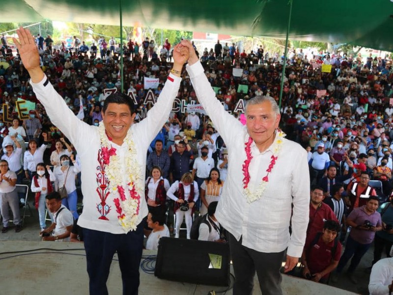 Secretario de Gobernación acompaña a Salomón Jara en Oaxaca