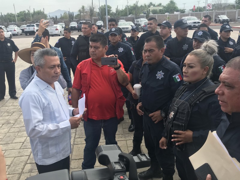 Secretario sostiene reunión con Policías Estatales