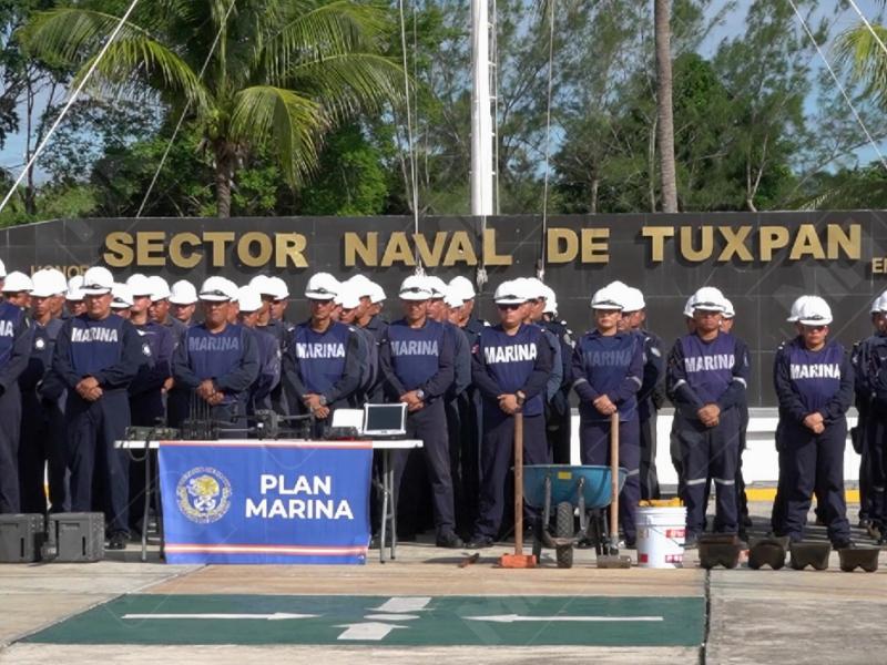 Sector Naval de Tuxpan mantiene activo el Plan Marina; fase preventiva