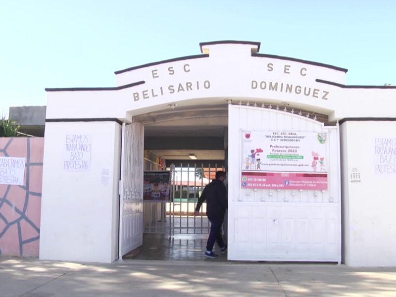 Secundaria Belisario Domínguez en Morelos, trabaja bajo protesta