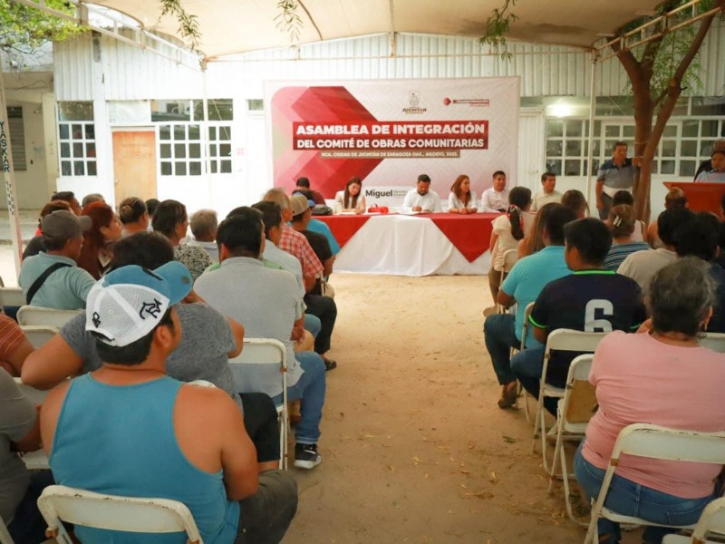 SEDATU instaló comité de obra para pavimentación en Juchitán