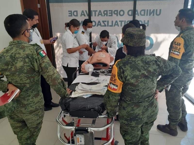 SEDENA lista para la atención de pacientes COVID