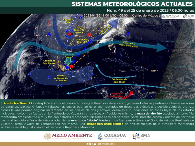 ¿Seguirá el frío? esto dice el Servicio Metereológico Nacional