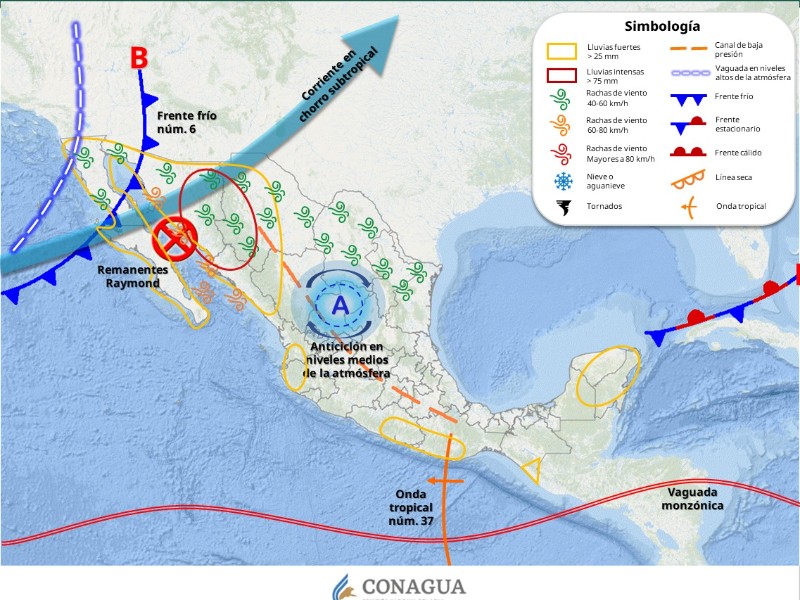 Seguirá lloviendo en Sonora, no hay víctimas: PC