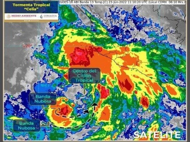 Seguirán lluvias muy fuertes en Colima por ciclón tropical Celia