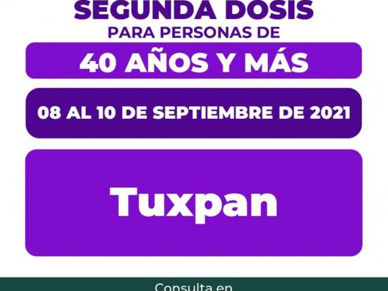 Segunda dosis de Astra Zeneca en Tuxpan