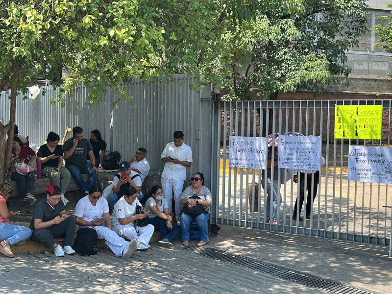Segundo día de protestas en hospital Belisario Domínguez, trabajadores demandan pagos