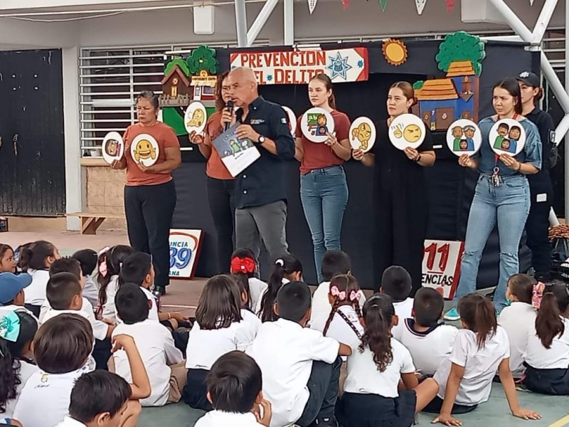 Seguridad detecta casos de maltrato infantil durante pláticas en escuelas