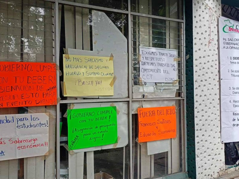 SEIEBO inicia jornada de manifestaciones por incumplimiento del gobierno oaxaqueño