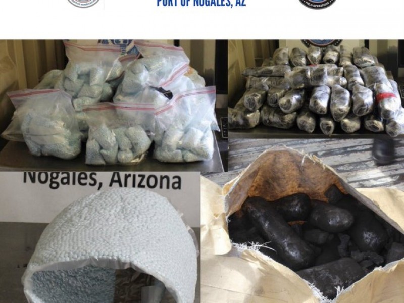 Seis aseguramientos de droga en garitas de Nogales, Arizona