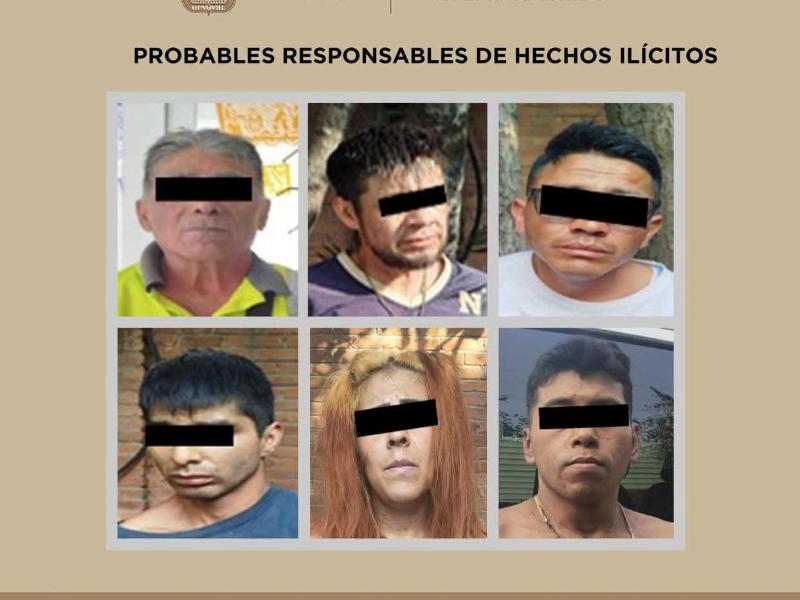 Seis detenidos por homicidio y delitos contra la salud: Valle de Chalco