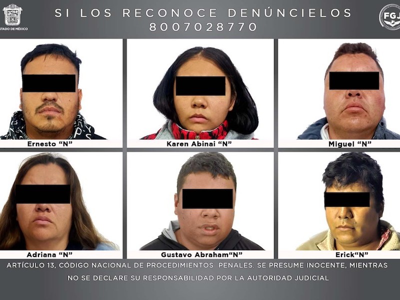 Seis detenidos, vinculados con hallazgo de restos humanos en Toluca