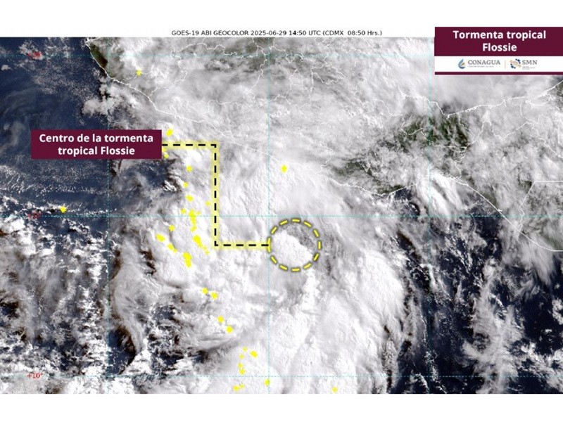 Seis-E se intensifica a tormenta tropical 
