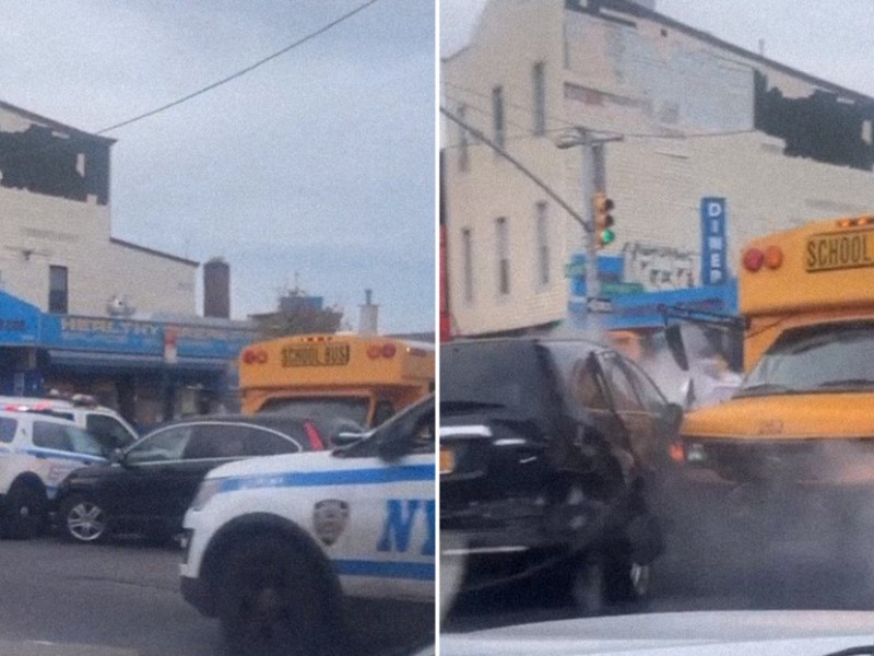 Seis lesionados tras robo de autobús escolar en Nueva York