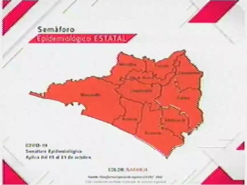 Semáforo permanecerá en naranja del 16 al 31 de octubre