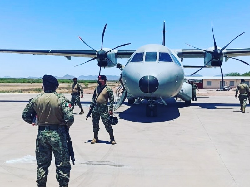 SEMAR refuerza seguridad en Guaymas