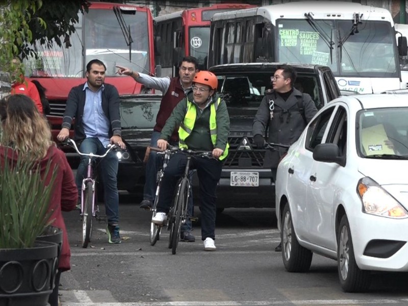SEMOV Inicia segunda etapa de construcción, ciclovía Isidro Fabela