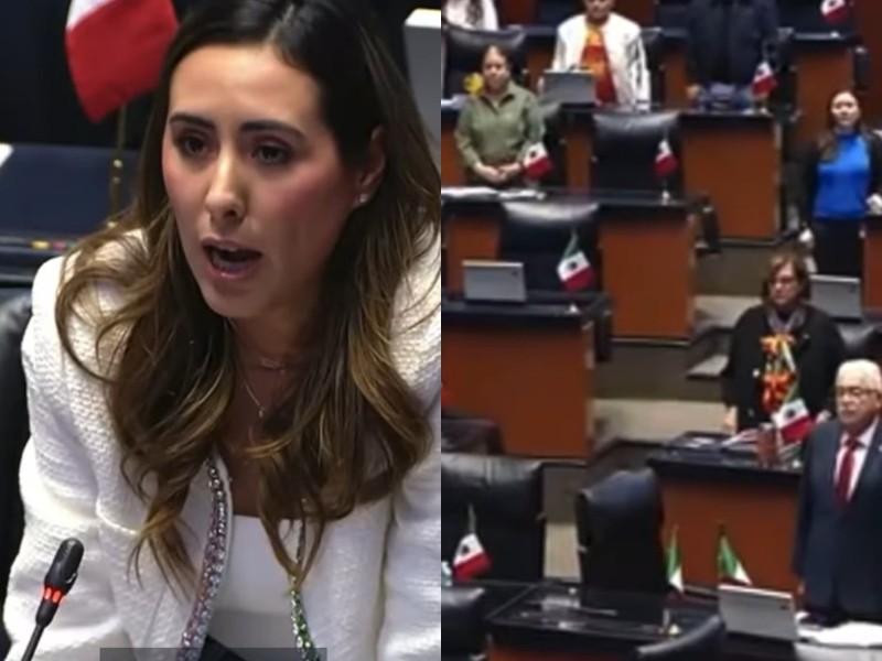 Senadora pide minuto de silencio por muerte de 