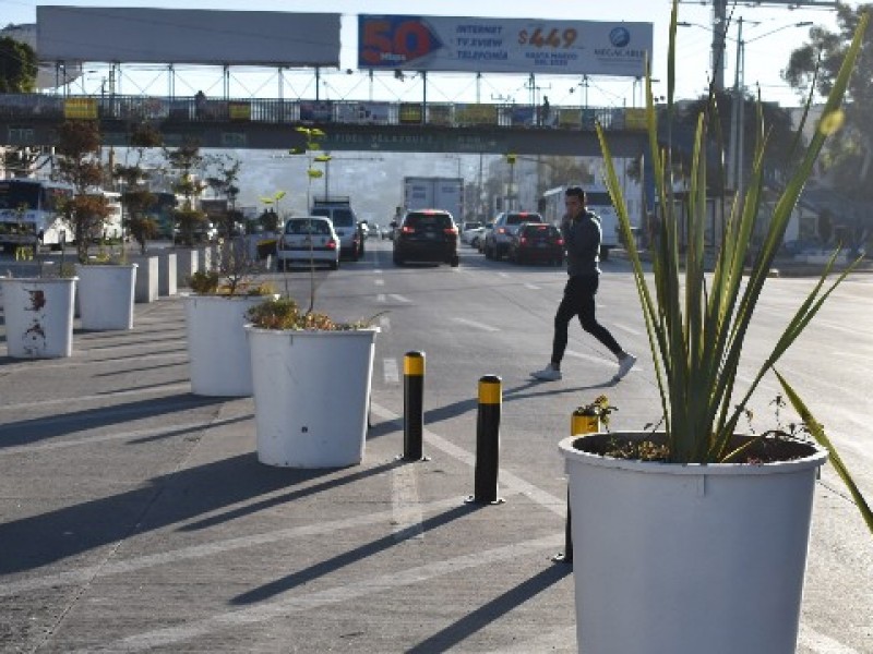 Serán retirados bolardos de la capital poblana