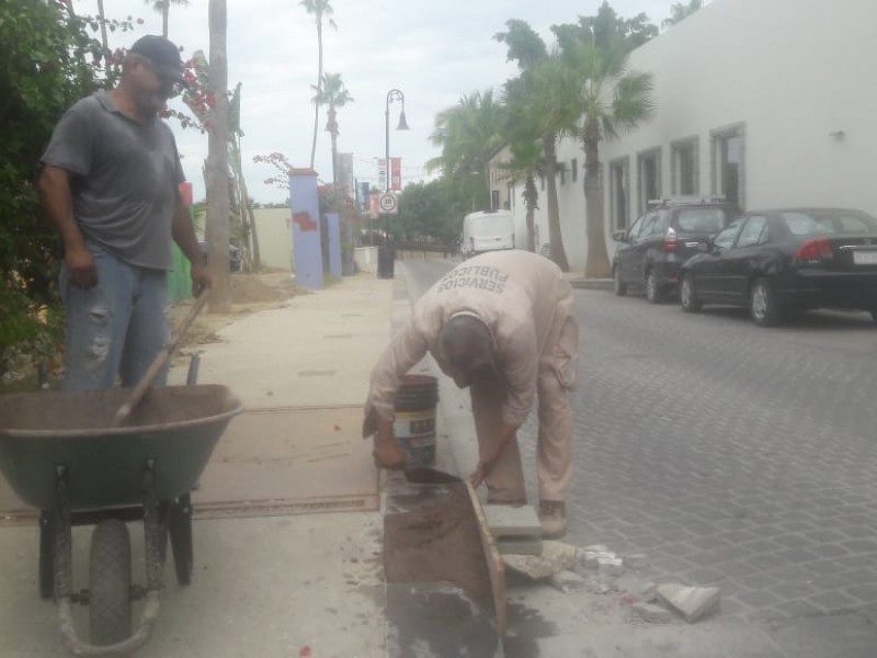 Servicios públicos se une a la campaña de bacheo