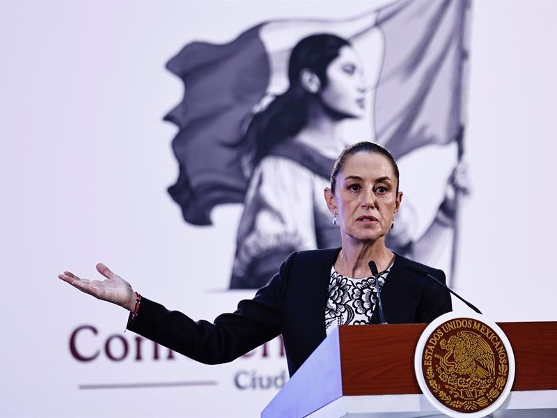 Sheinbaum responde a Trump:México disminuyó 75% el número de migrantes