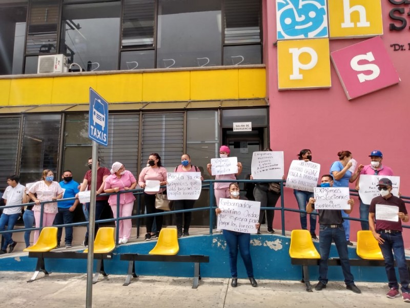 “Si no hay pago, no hay trabajo”: Suplentes de Pediátrico