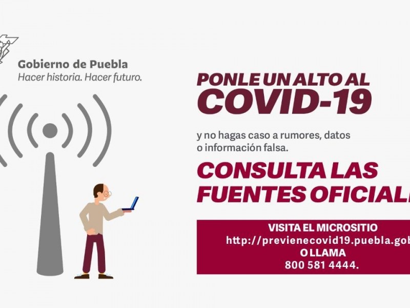 Si presentar síntomas de COVID-19, llamé al número del salud