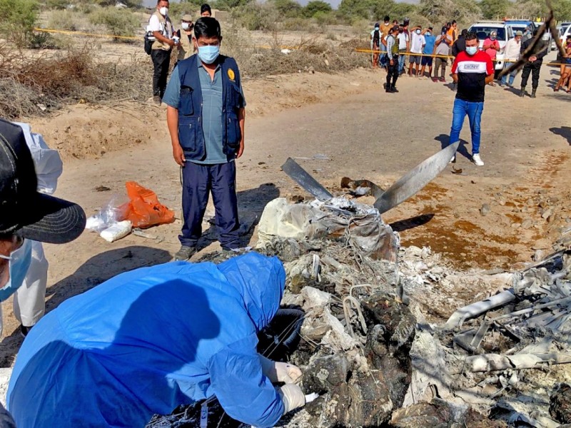 Siete muertos tras desplome de avioneta en Perú