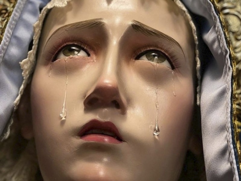 Viernes tradición a la Virgen de Dolores