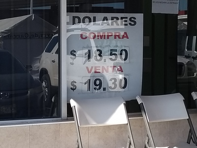 Sigue dólar arriba de los 19 pesos