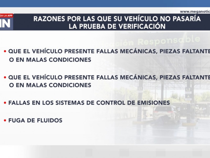 Sigue en marcha el calendario de verificación vehicular en Jalisco.