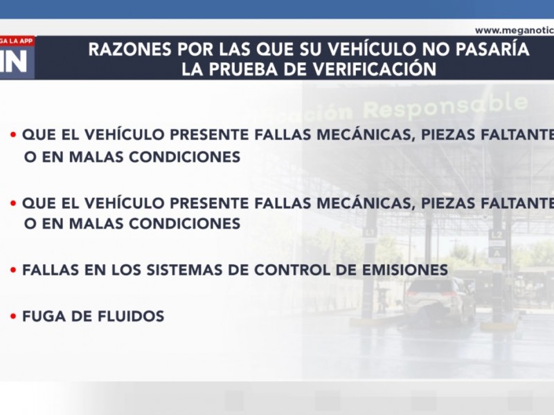 Sigue en marcha calendario de verificación vehicular en Jalisco.