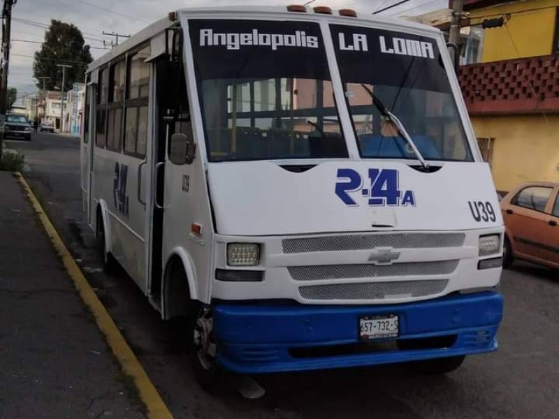 Siguen asaltos a ruta del transporte público en Puebla capital