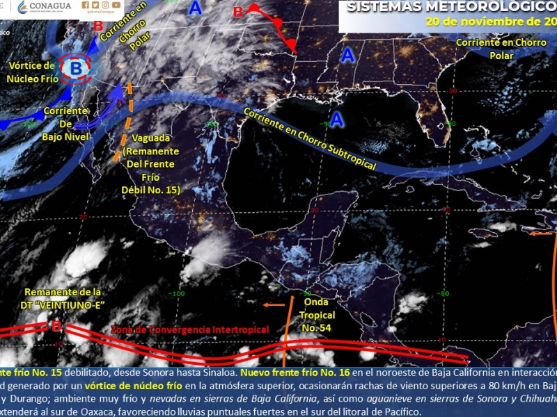 Siguen las lluvias para Sinaloa