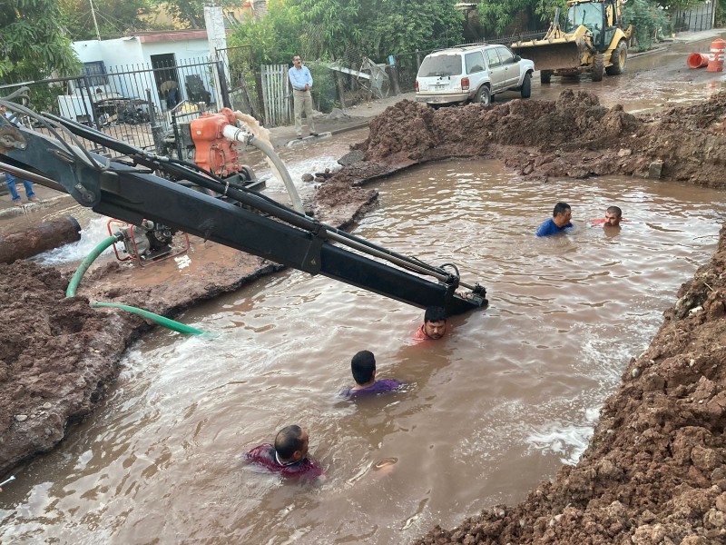 Siguen los problemas de suministro de agua en Cajeme