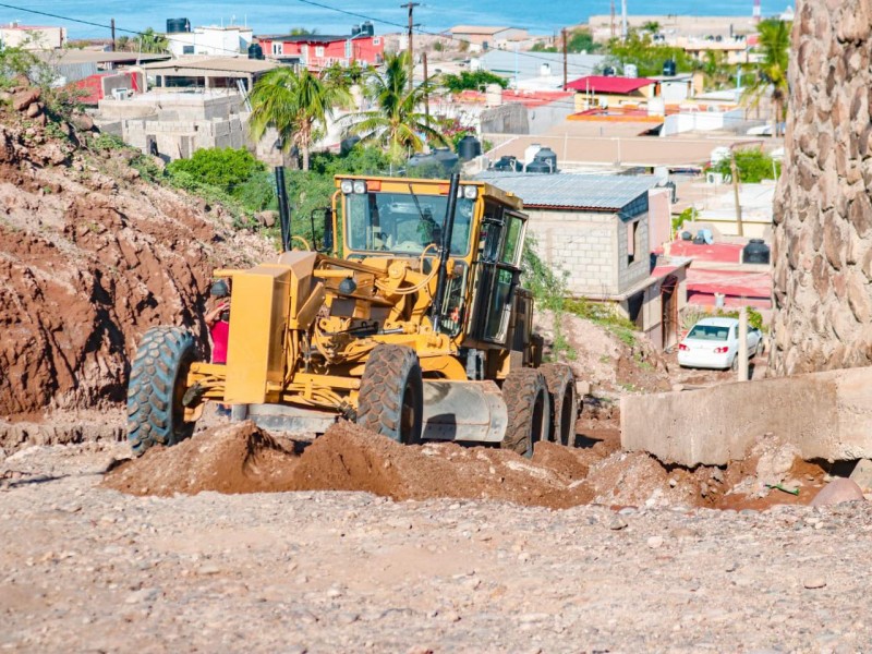 Siguen los trabajos en Mulege por las lluvias