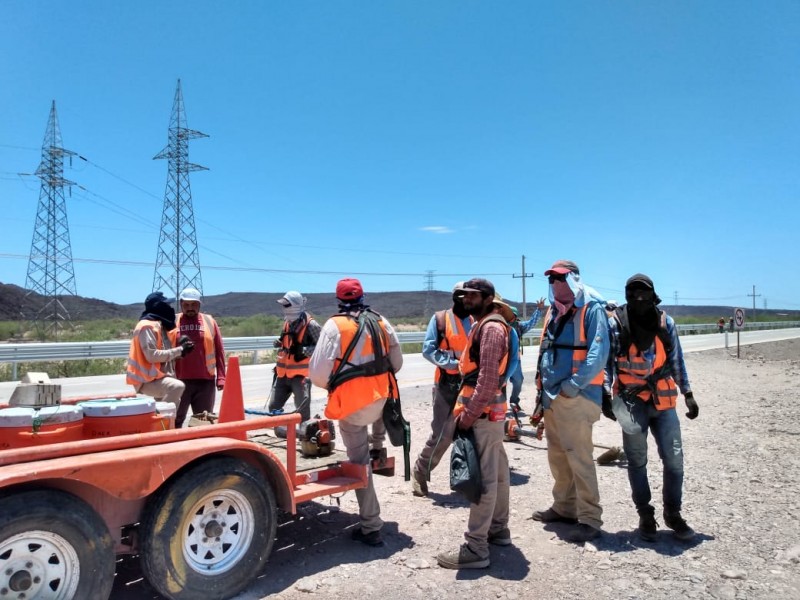 Siguen trabajando en Carretera cuatro carriles