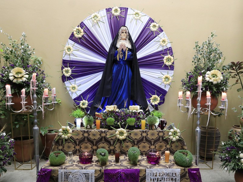 Simbolismo del altar de la Virgen de Dolores