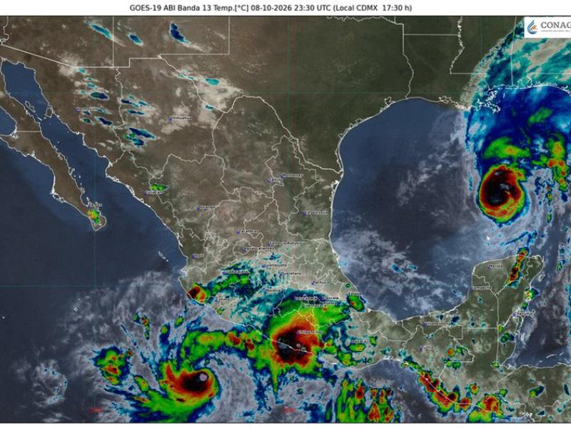Simon se intensifica a huracán categoría 1; se aleja de Guerrero