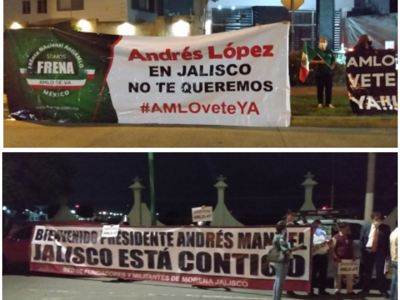 Simpatizantes y opositores de AMLO se encuentran en Colegio Militar