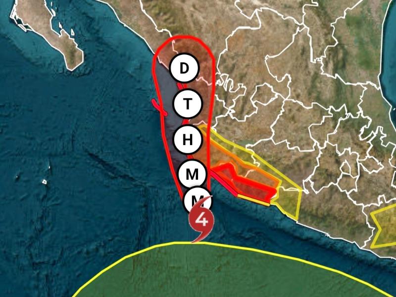 Simón categoría 4 amenaza con lluvias intensas al sur de Sinaloa