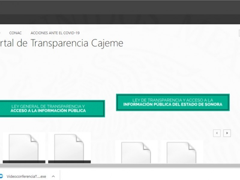 Sin actualizar portal de transparencia en Cajeme