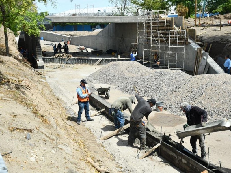 Sin afectaciones obra de paso a desnivel por las lluvias