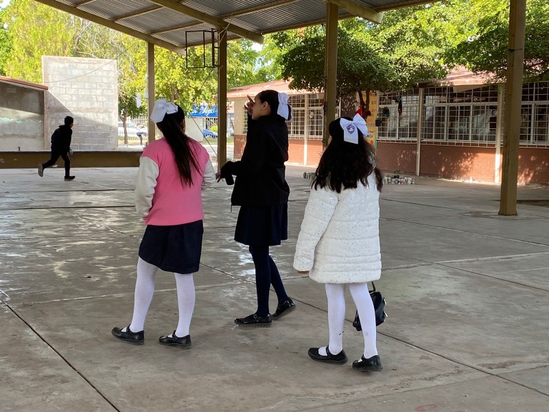 Sin ausentismo en escuelas por bajas temperaturas