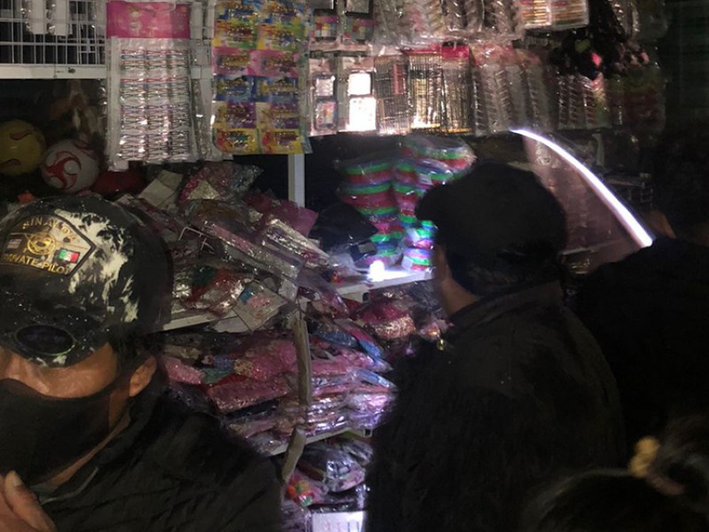 Sin fatalidades incendio en Mercado Público en SCLC