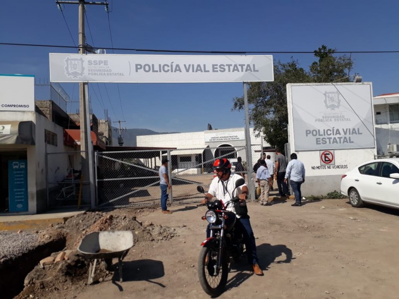 Sin fecha de reapertura en Policía Vial Estatal