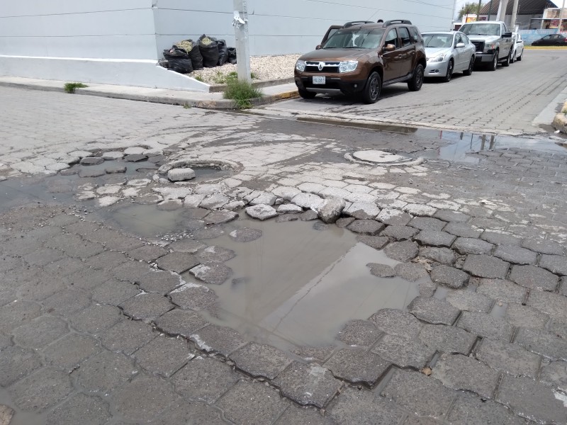 Sin fin la contaminación por drenaje tapado en San Lorenzo