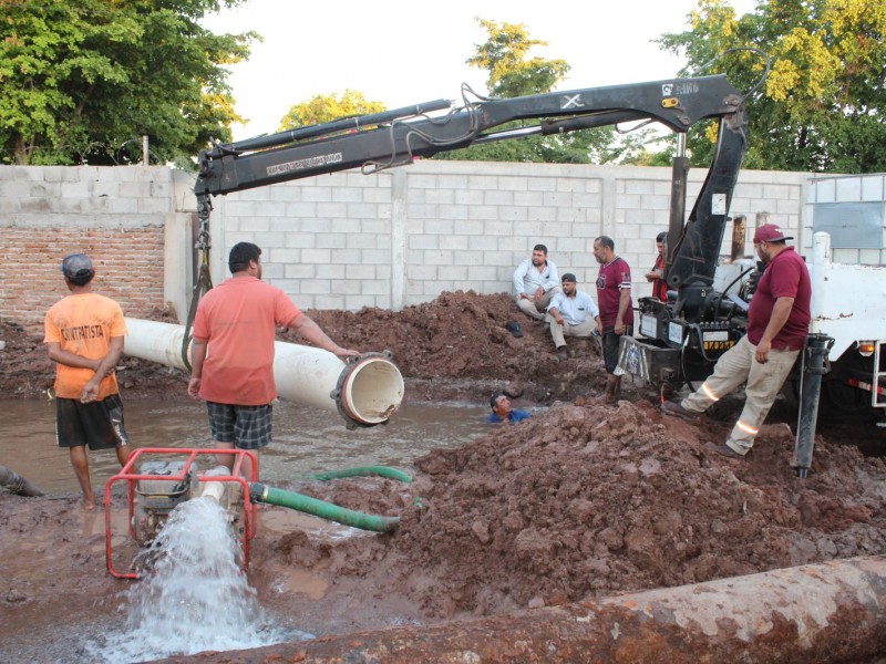Sin hora fija para presión de agua normal en Obregón